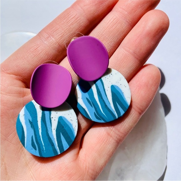 Polymer Clay Handmade Earrings - Picture 4 of 4